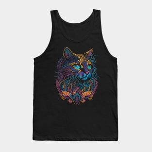 Pop Art Cat Tank Top